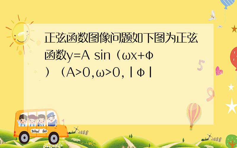正弦函数图像问题如下图为正弦函数y=A sin（ωx+φ）（A>0,ω>0,|φ|