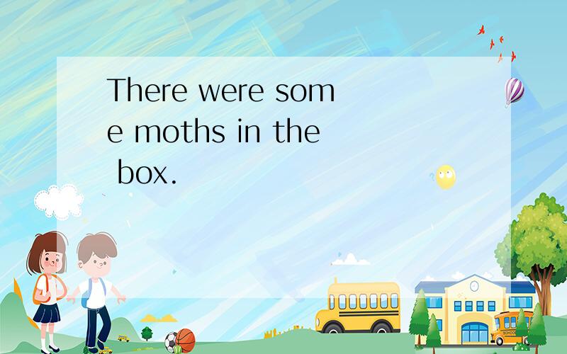 There were some moths in the box.